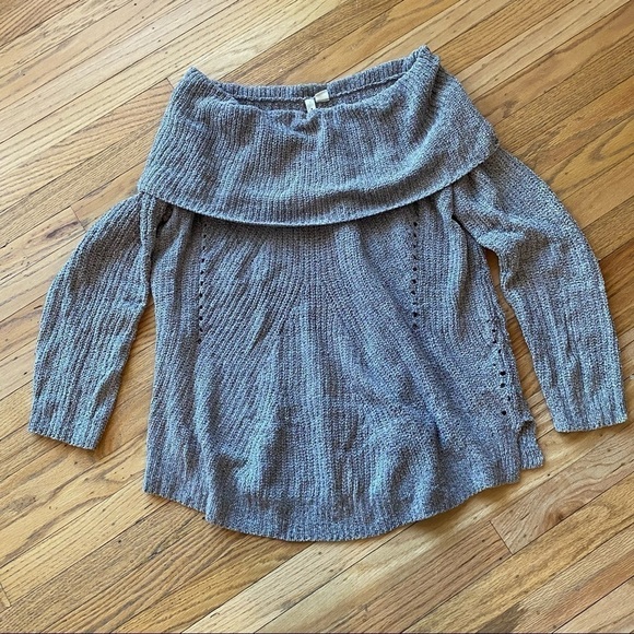 Anthropologie MOTH Off The Shoulder Chenille Sweater - Picture 6 of 8